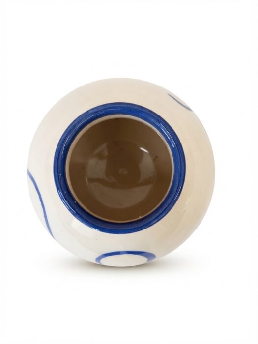 Vase motif abstrait Bleu - Col bleu